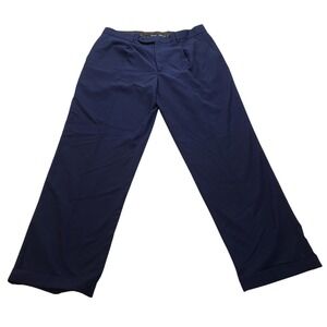 Royal Diamond Men's Navy Blue Pleated Cuffed Dress Pants Trousers 36x32 NEW NWT
